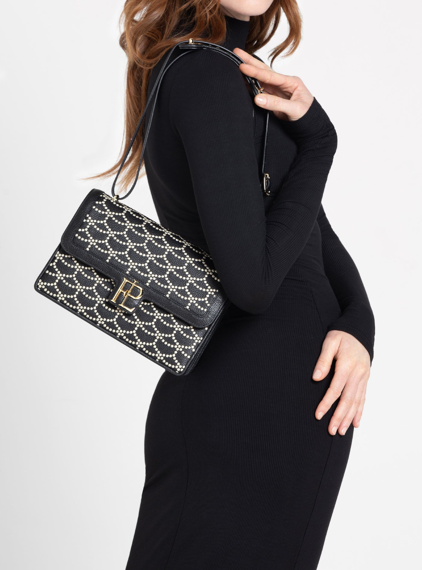 CUIR ARMURE NOIR & OR